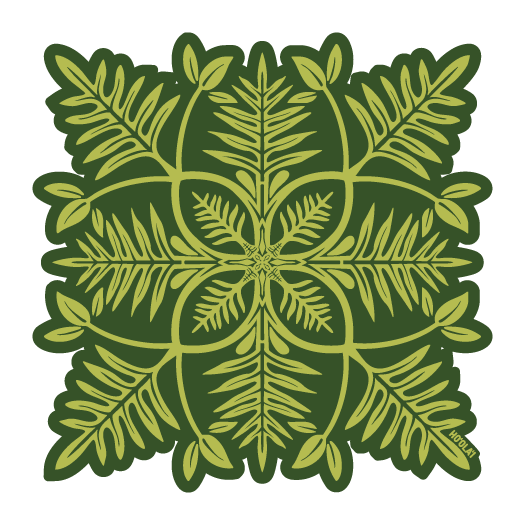 Laua'e Quilt Stickers