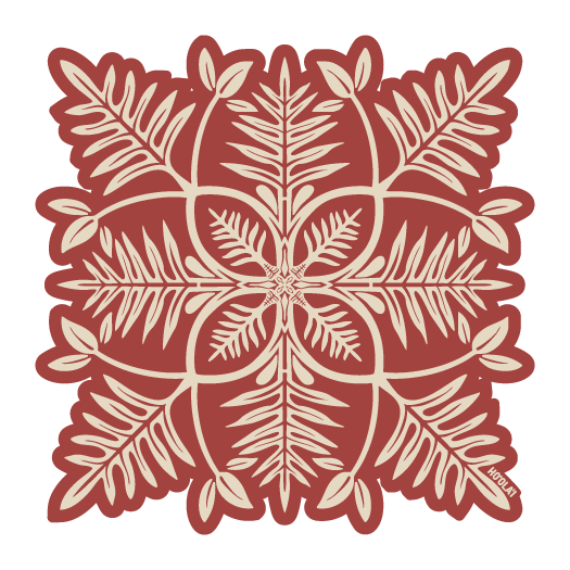 Laua'e Quilt Stickers
