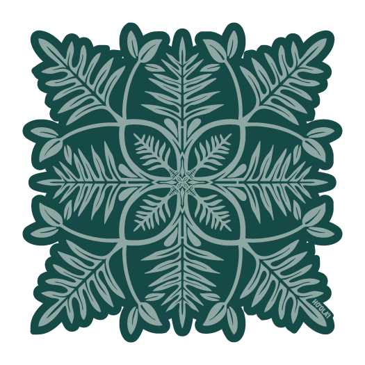 Laua'e Quilt Stickers