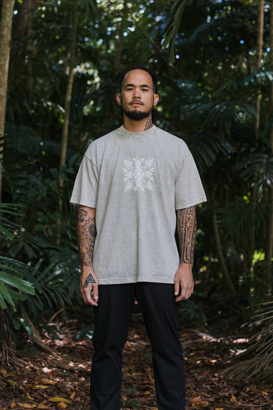Laua'e Quilt T-Shirt (Limestone)